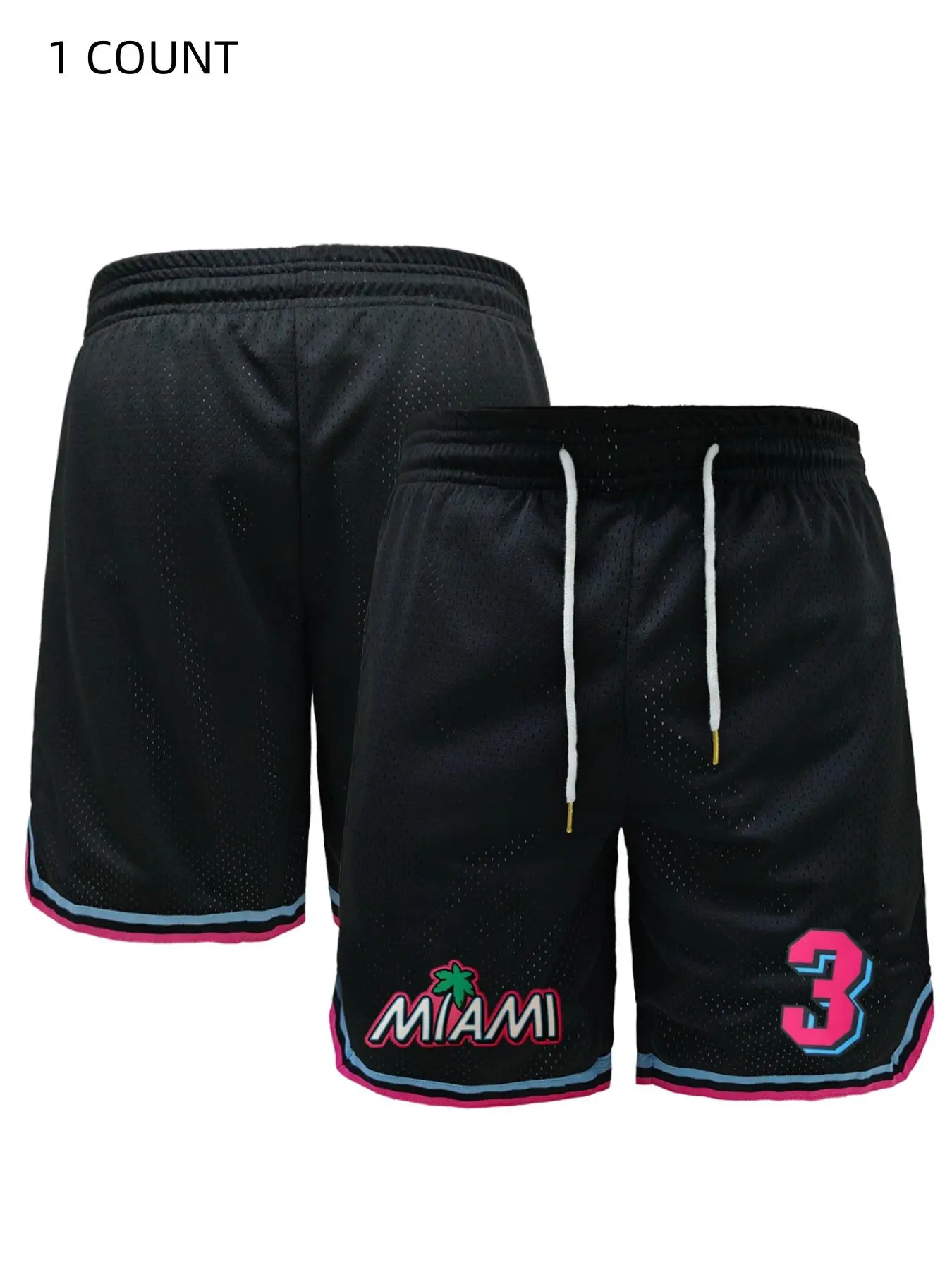 Men's Letter & Number Print Sporty Design Drawstring Waist Basketball Shorts, Casual Quick Drying Breathable Regular Fit Shorts, Athletic Shorts, Drawstring Workout Shorts, Breathable Sports Shorts, Summer, Back To School Clothes, Graphic Loose Shorts