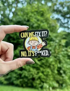 sticker | can we fix it | bob the builder | funny stickers | sticker lovers