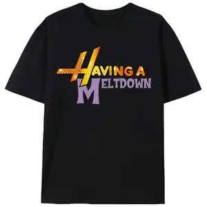 Having A Meltdown |   Men's Text Graphic T-Shirt |   Women's Emotional Expression Casual Tee