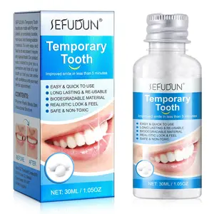 SEFUDUN Temporary Tooth Repair Granules, moldable repair beads, for temporary repair of damaged teeth; tooth repair granules and tools for temporarily restoring the appearance of teeth or creating party dentures
