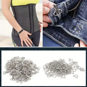 40pcs Metal Hook And Eye Latch, Bra Hooks Set, For Clothing, Bra, Skirt, & DIY Craft, Suitable for Sewing Projects