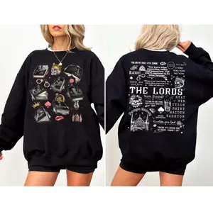 The LORDS Series 2-Sided Sweatshirt, House of Lords Shirt, Barrington University Shirt, Shantel Tessier Merch,The Ritual, The Sinner, The Sacrifice Shirt, Sabotage, Carnage, Madness, Chaotic, Dark Romance Hoodie, Booktok Crewneck