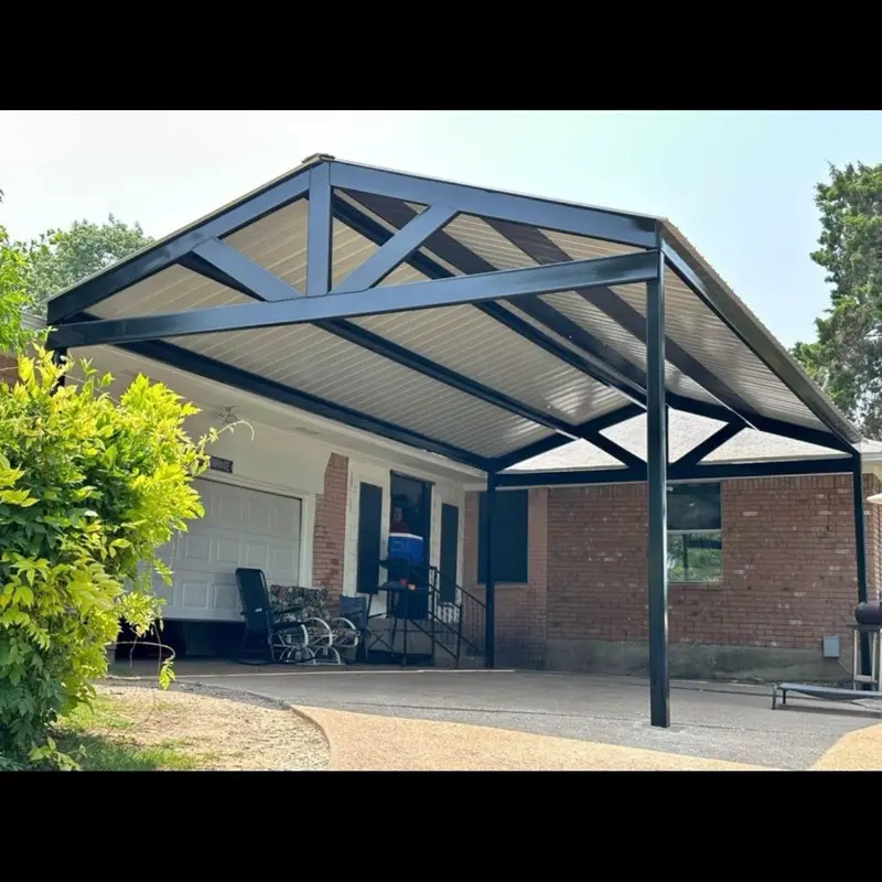 20x20x8 custom built carport