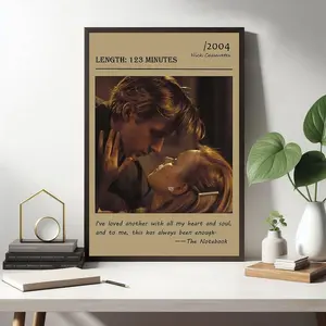The Notebook Movie poster, Room decoration, Movie art, Gift for movie fans, Unframed
