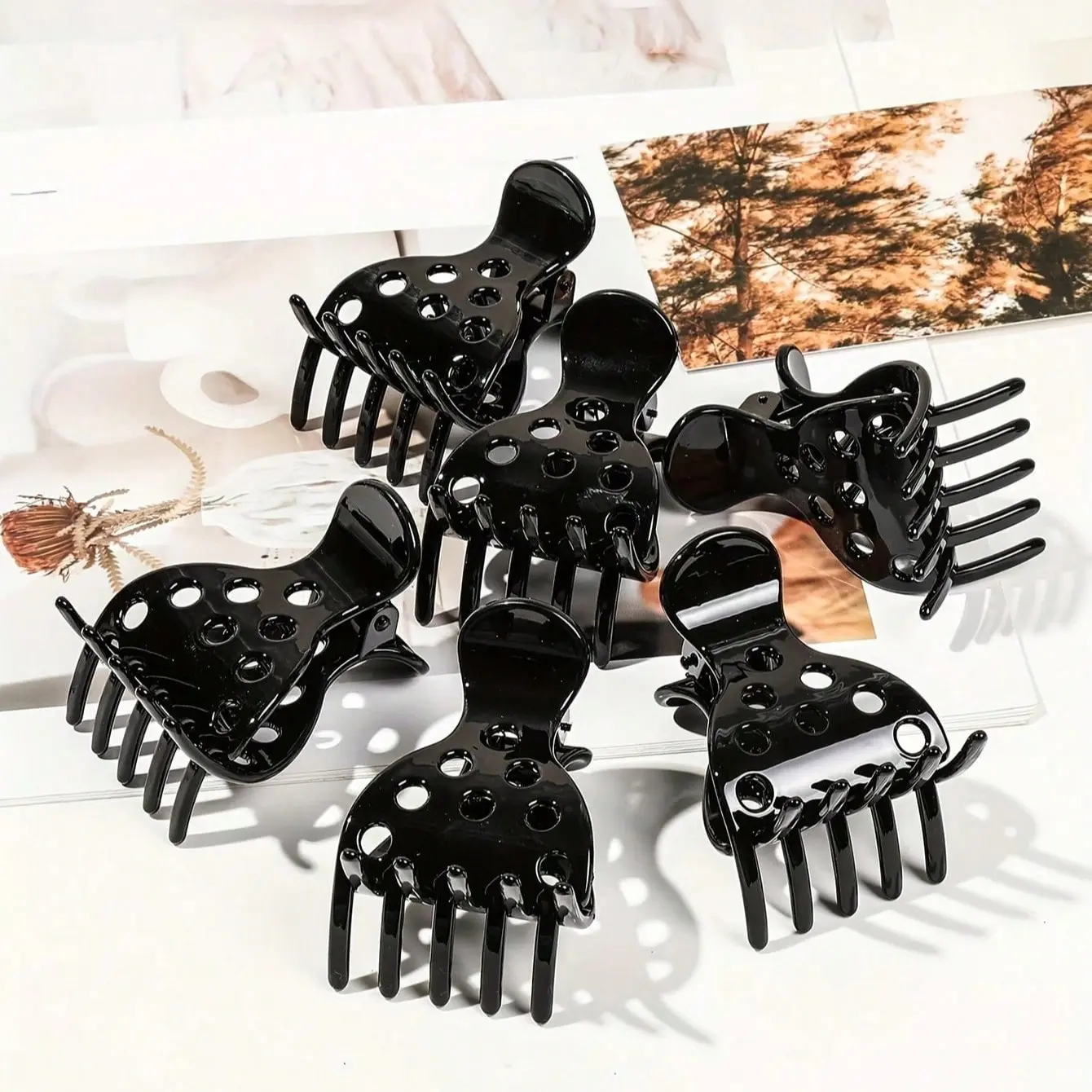 1/3/5 Pack Root Lifting Clips, Hair Clip Set, Hair Volumizer Clip, Volume Styling Accessories, Elastic Curl Enhancer, Seamless Design Root Lifters, Natural Voluminous Hair Claws, Women's Accessories