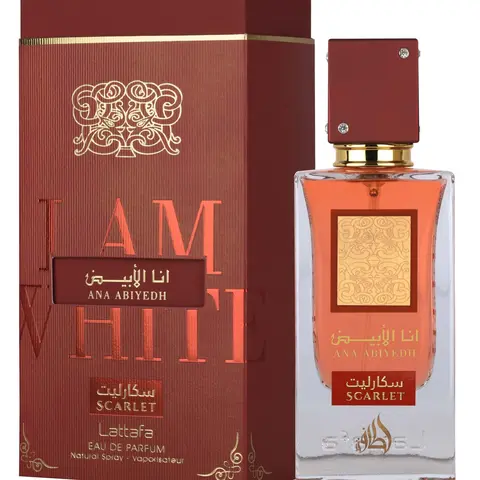 Ana Abiyedh Scarlet Eau de Parfum 60ml by Lattafa | Bold, Sweet & Captivating Unisex Scent
