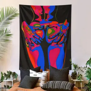 Abstract Figure Pattern Tapestry, Retro Aesthetic Abstract Art Figure Tapestry, Fashionable and Personalized Living Room Bedroom Home Decoration Wall Hanging, Wall Tapestries