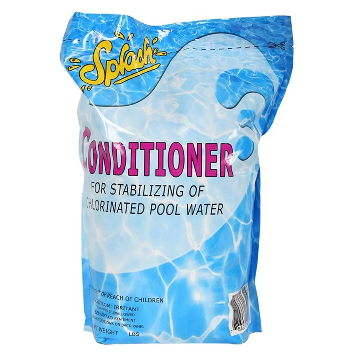 212 MAIN Splash Chlorine Stabilizer Pouch, 8 lbs 100% Cyanuric Acid, Stabilizes Chlorine for Longer-Lasting Effect in Swimming Pools, Pool, Pouch Pack