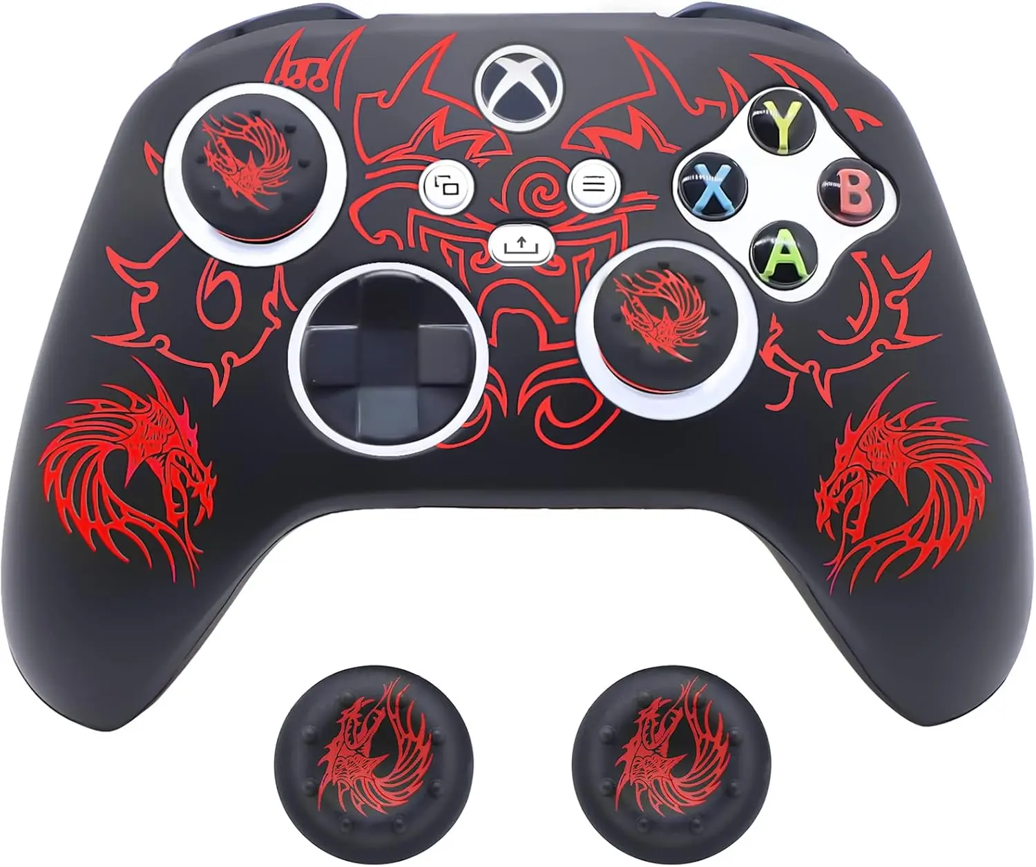 Protective Case for Xbox Series X/S Controller Skin Glitter Silicone Anti-Slip Silicone Cover Protector Compatible with Xbox Series S/X Controller with 2 Thumb Grips Caps，xbox controller cover，xbox controller skin，Xbox.