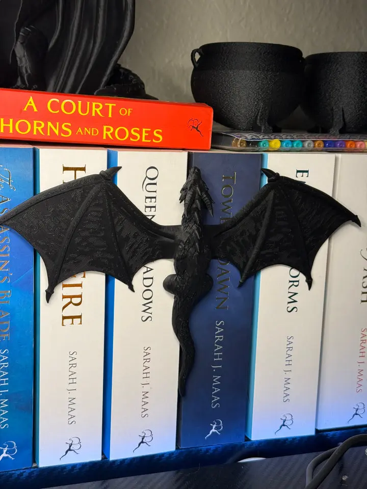 Dragon Spine Hugger - Bookshelf Dragon Decor