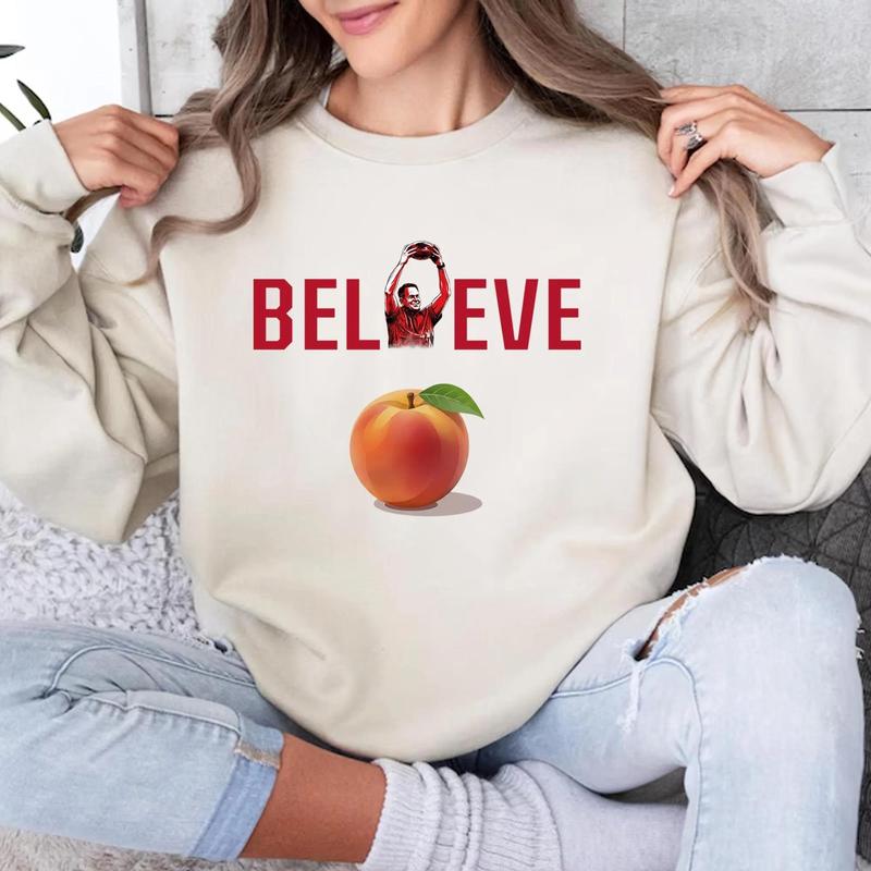 Believe Indiana Peach Bowl Champs Shirt, Indiana Football Game Day T-Shirt, Coach Inspired Fan Tee, Unisex College Football Gift