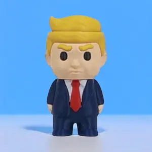 President Trump Fidget Clicker Key Cap Figure - Fidget Stim Gift Novelty Toy Figure - Full Color