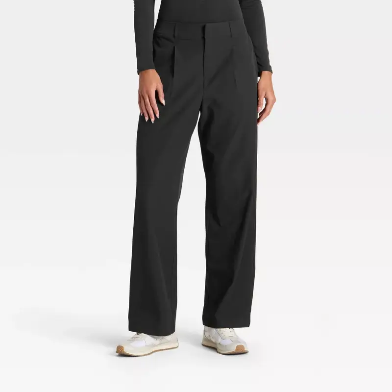 Women's Active Light Woven High-Rise Trouser Pants - All In Motion