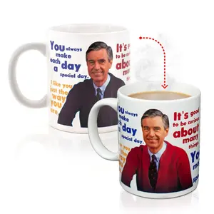 Mister Rogers Sweater Heat-Reveal Ceramic Mug | Holds 16 Ounces