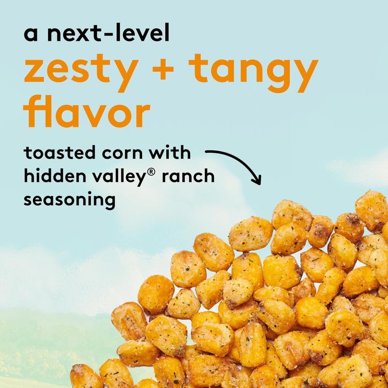 Snak Club Family Size Hidden Valley Ranch Toasted Corn E-Comm 8.5 Ounce, 3 Pack Bundle