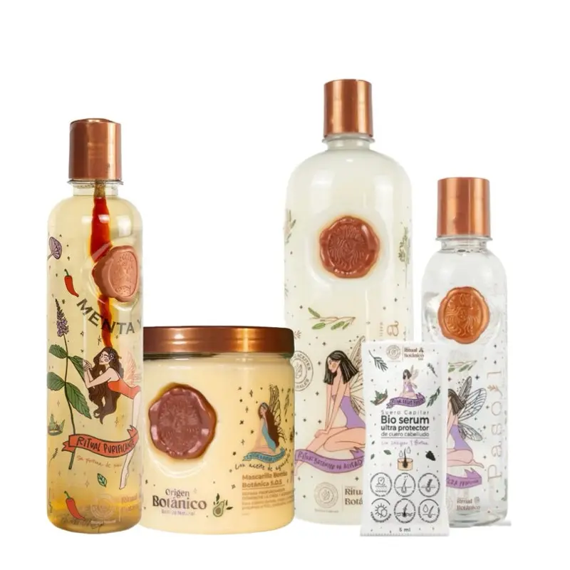 Kit Ritual Botánico Tratamiento Botánico Keratina 1 Litro + Shampoo de Cebolla + Mascarilla Capilar