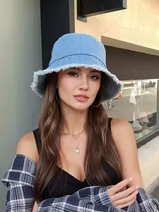 Women's Fisherman Hat with Wide Brim, Simple Style, Casual Outdoor Hat, Daily Wear, Spring Summer Party, Travel, Outing, Date, Holiday Gift