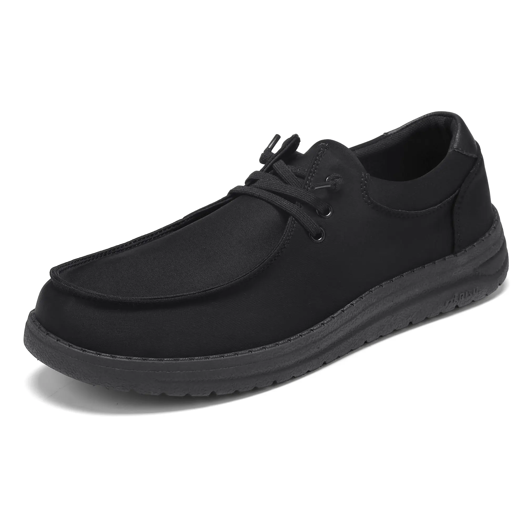 Men's Waterproof Leather Slip-On Clogs - Work Footwear with Rubber-Synthetic Cushioned Sole, Closed Toe, Oil-Slip Resistance, All-Weather Grip for Restaurant Use