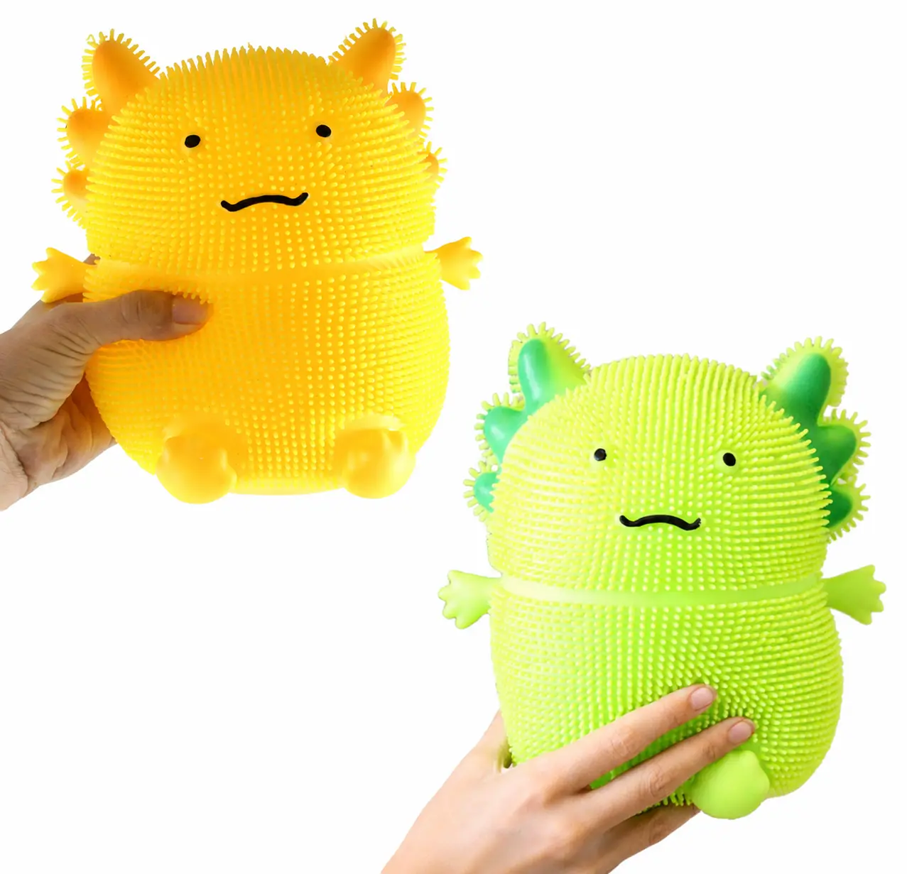 Jumbo Spiky Axolotl Squishies Toy - Kawaii, Stretchy Huge Squishies for Stress Relief, Classic & Novelty Play, Desk Accessories Sensory Toy (Pink), Squishies Toys, Fidgeting And Sensory Play
