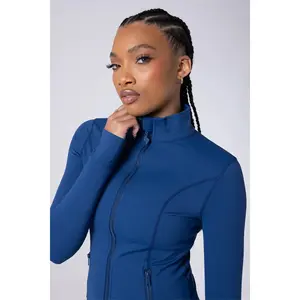 Fitted Zip Up Jacket - EXT NAVY