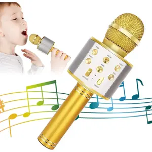 Portable Wireless Bluetooth Karaoke Microphone for Adults and Kids – Outdoor Party Karaoke Machine Compatible with All Smartphones alysa microphone