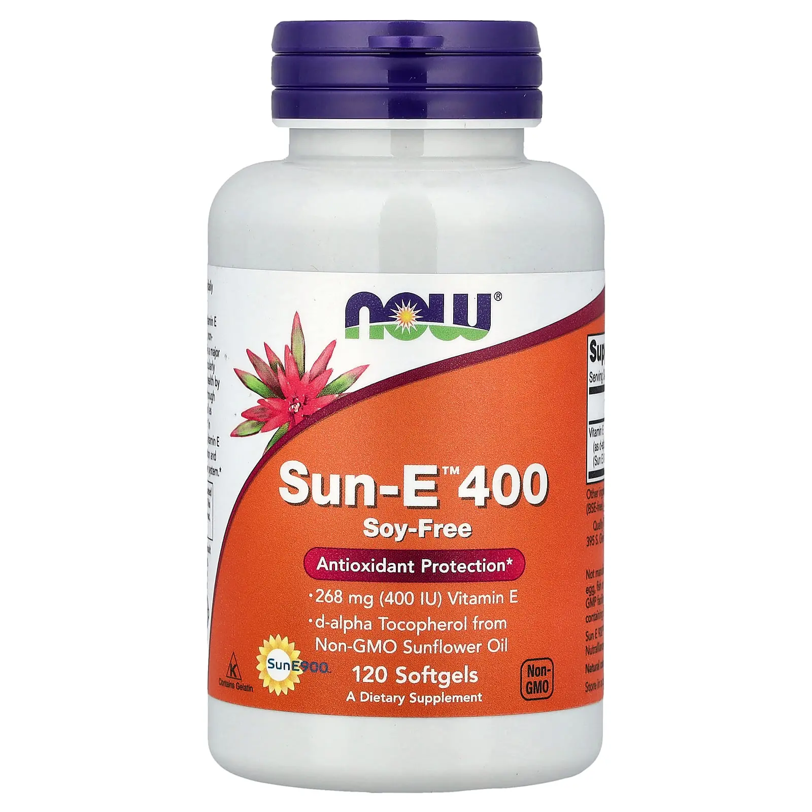 NOW Foods Sun-E™ 400, 268 mg (400 IU), 120 Softgels