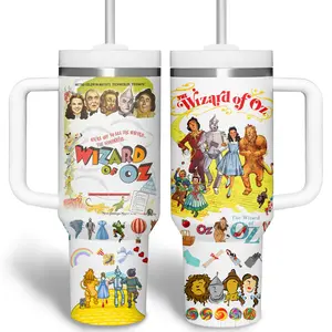 The Wizard of Oz Movies 40oz/ 20oz Tumbler With Handle, Retro Movies, Gifts