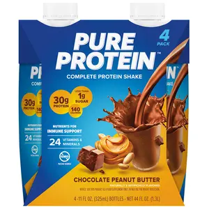Pure Protein Chocolate Peanut Butter Complete Protein Shake