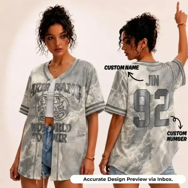 Custom Bangtan Baseball Jersey Arirang, Kpop Gift for Bangtan Fans