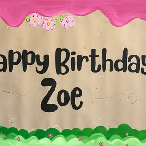 Custom Hand-Painted Paper Banners for Every Occasion - Happy Halloween Design with Pumpkins and Bats Decorations