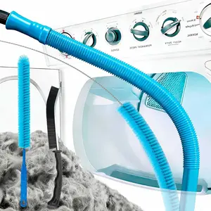 Dryer Vent Cleaner Kit,Lint  Cleaning Tool with Vacuum Hose Attachment for Washer Dryer-Includes Dryer Lint Brush,Vent Cleaning Hose,and Air Compressor Tools for Front Loader and Ventless Dryers