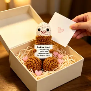 Novelty Hand Tool Set - Hardware Hand Tool Kit withHandmade Craft Soft Yarn Funny Positive Crochet Doll,Emotional Support Desk Buddy Gag Gift for BacheloretteBirthday, Girlfriend with Lighthearted Uplifting Message