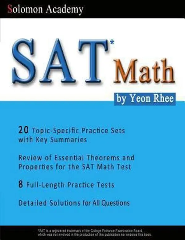 USED-SAT Math: Solomon Academy's SAT Math Book by Rhee, Yeon (Paperback)