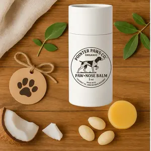 Pointer Paws Co Organic Paw & Nose Balm - Coconut Oil Shea Butter & beeswax - Pet Care Product
