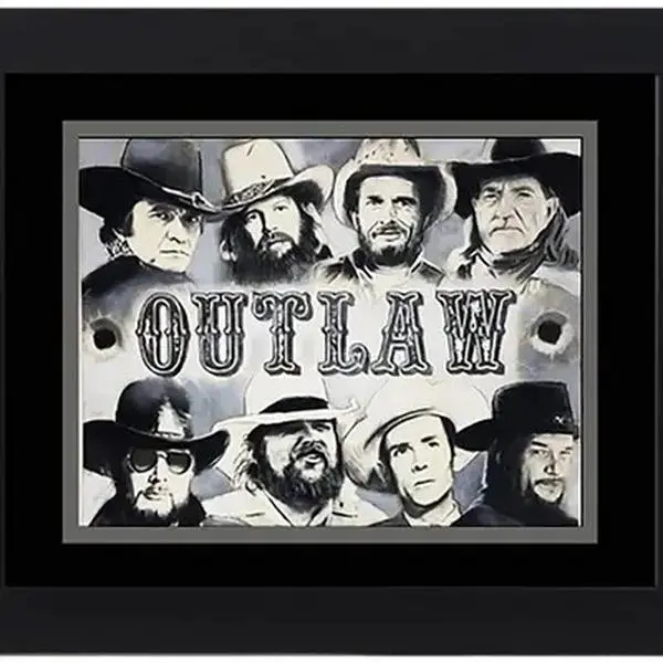 Outlaw Poster, wall art, bar cart Poster No Frame