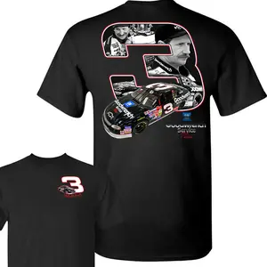 Dale Earnhardt 03 Plus 90s Double Sided Black T-Shirt, Full Sizes, For Men, For Women