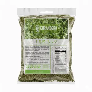 KURANDERO Thyme Tea 4oz (113gr)– 100% Natural Hojas de Tomillo, Herbal Aromatic Tea, Caffeine-Free, Non-GMO, Single Pack