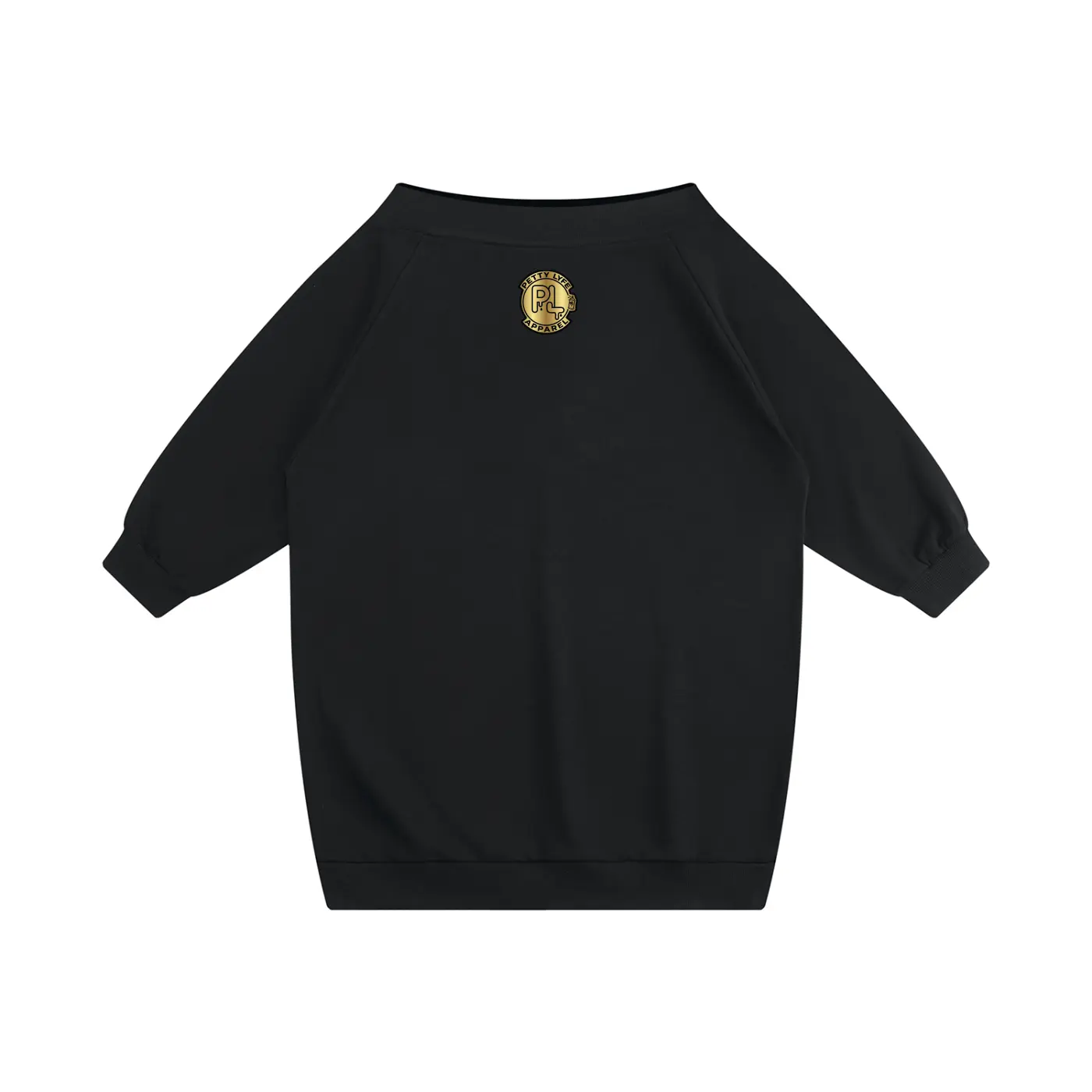PL Drip Off-The-Shoulder Fleece Mini Dress