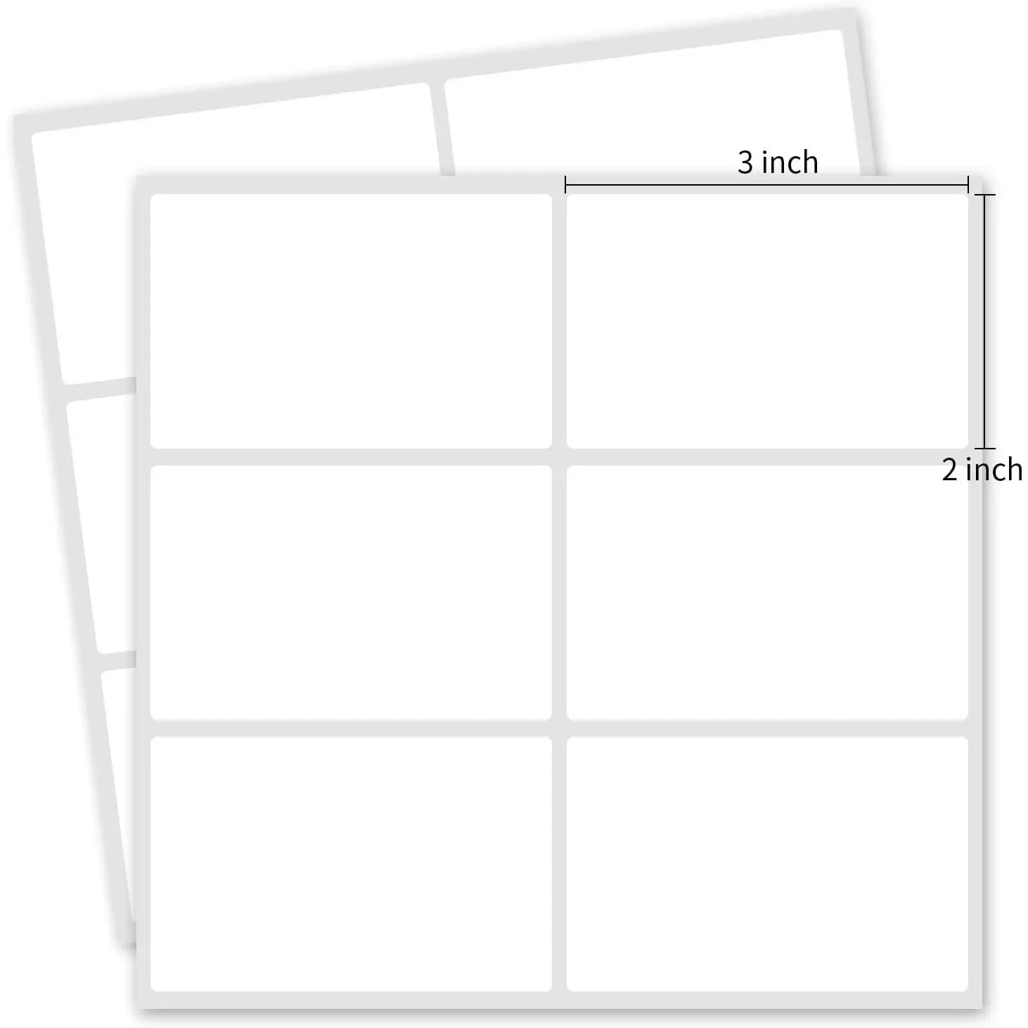 2x3 In Removable Blank Freezer Sticker Paper, Waterproof Oil-Resistant Ink-Non-Smudging Labels (120pcs, 1 Bag), Waterproof Stickers