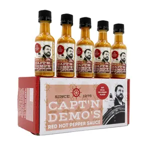 Capt'n Demo's 5-Pack Mini's Big Truffle Flavor Travel Package 1.7 Fluid Oz Each U.S. Hot Sauce Inc.