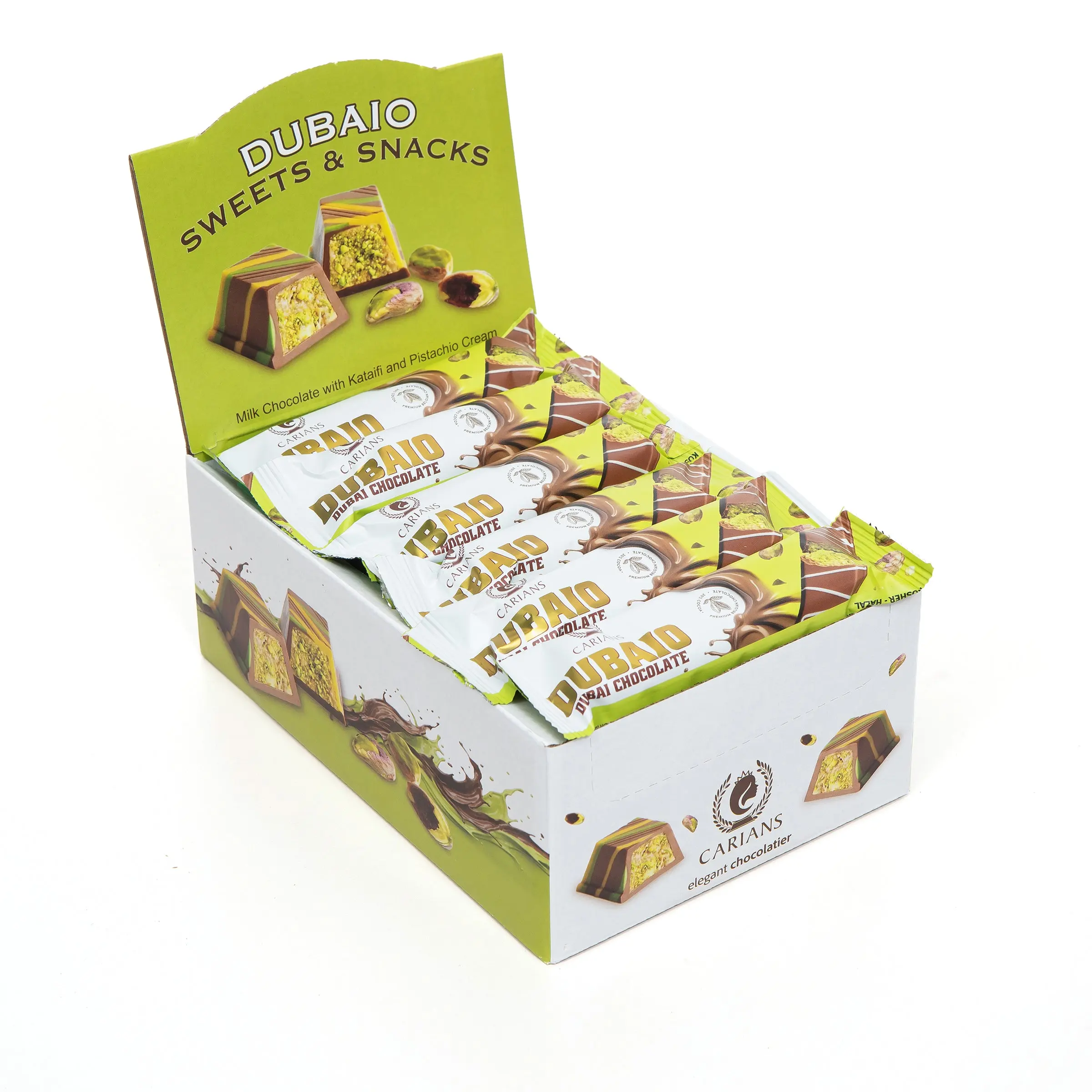 Chocolart Dubai Chocolate Bars - 24 Piece Chocolart Dubai Chocolate Bars - 24 Piece