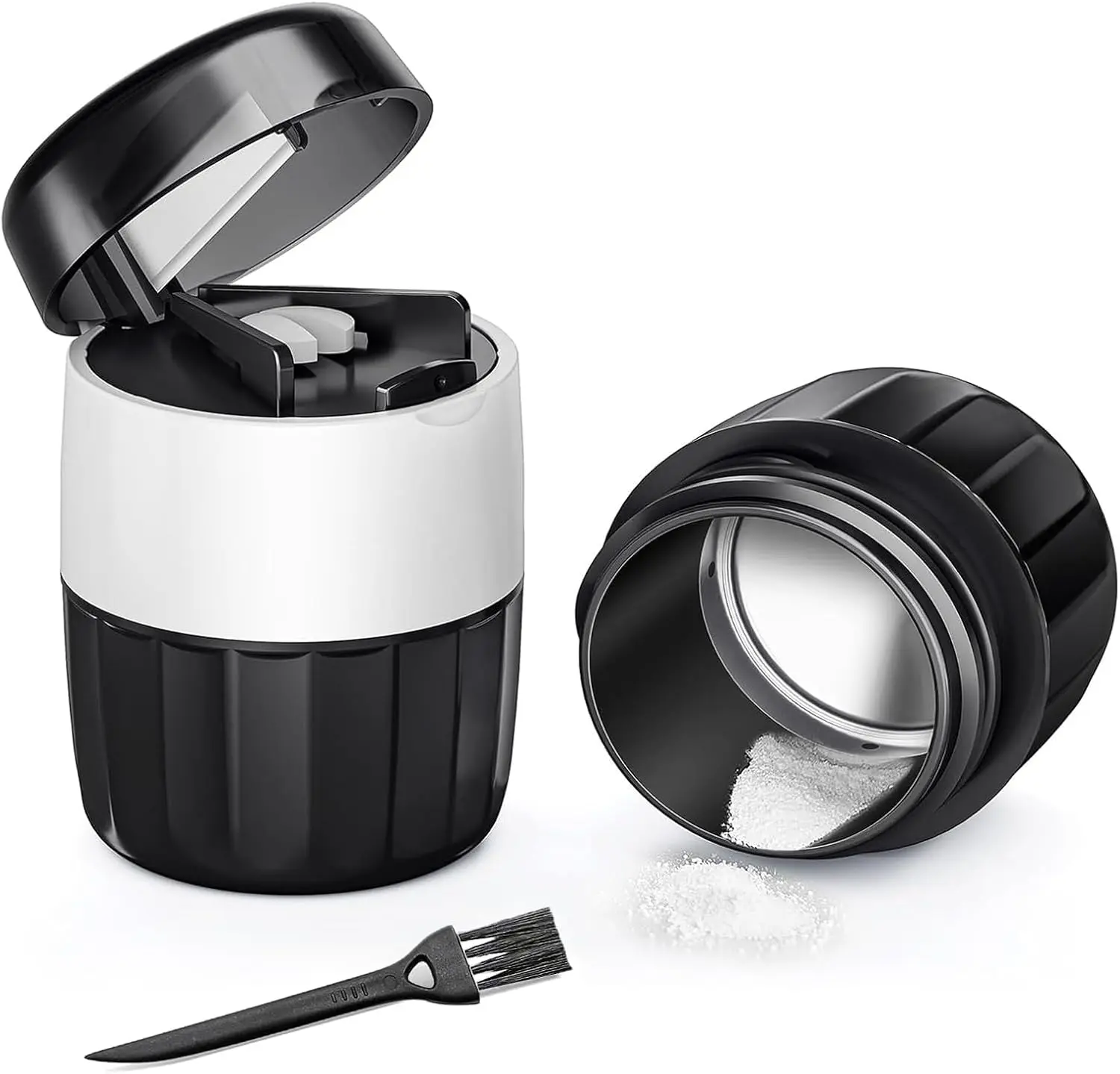 3-in-1 Pill Crusher and Pill Cutter, Pills Crusher Fine Powder with Stainless Steel Grinding Head, Pil Grinder with Storage for Tablets, Cutter Splitter for Small and Tiny Pills