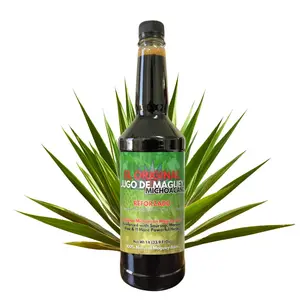 Maguey Juice - Jugo De Maguey Reforzado con Guanabana, Moronel, Cancerina, Aloe -  Michoacano Tarasco de 1 litro (33.3Fl Oz) Asado (Reinforced)