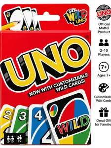 UNO Original Card Game – Family Party Game for Kids & Adults, Fast-Paced Fun, 2–10 Players, Ages 7+, Classic Travel Game, TikTok Viral Game USA