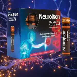 Neuronion Immune Support 50 mg. /Neurobion Soporte inmunológico con equinácea y zinc, 10 viales x 0.3 fl oz