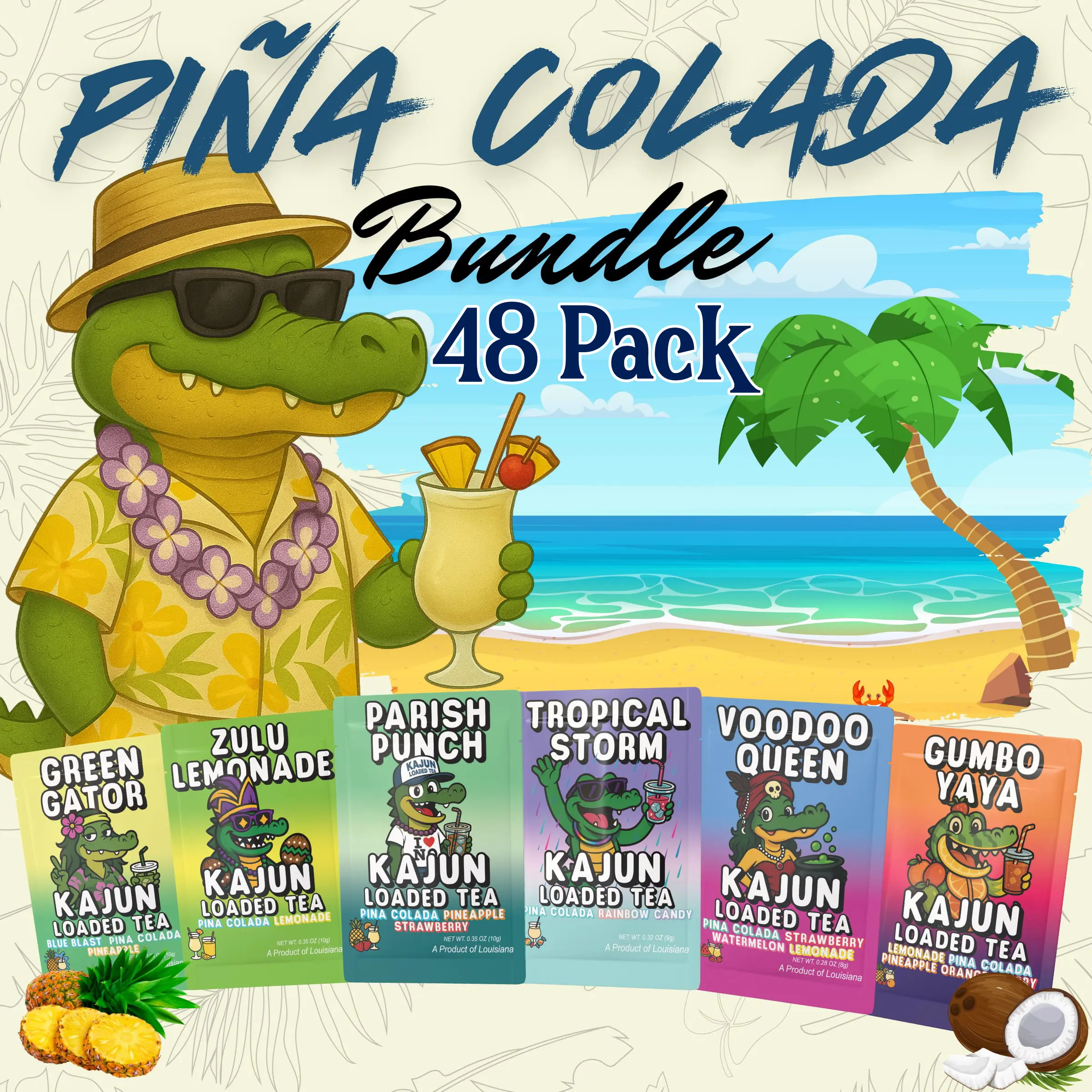Piña Colada Pack 48 Teas 
