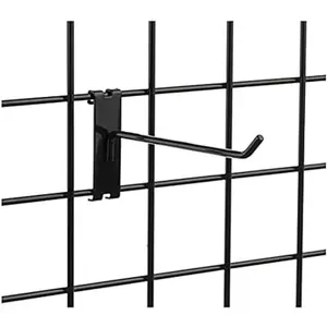 Only Hangers Gridwall Hooks 6" Length  Gridwall Peg Hooks (Pack of 25) (6 Inch)