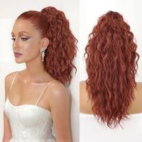 Reddish Orange Claw clip Ponytails