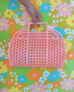 13" Retro Jelly Purse, Bag, Tote, Gift Basket-Made in USA