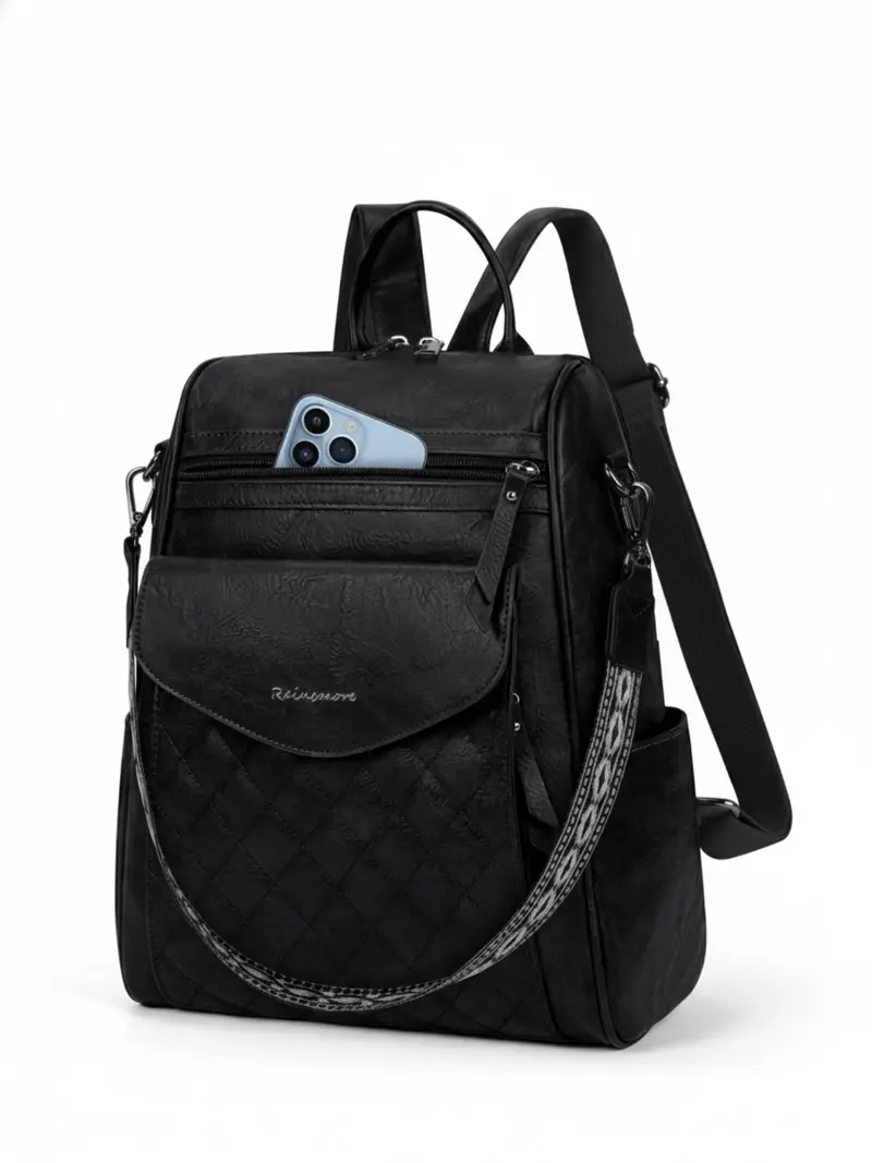 Quilted Backpack Purse Minimal Chic Anti-Theft Travel College Daily Use Amazon.com: Travel Laptop Backpack for Women, 15.6 Inch  main image 3